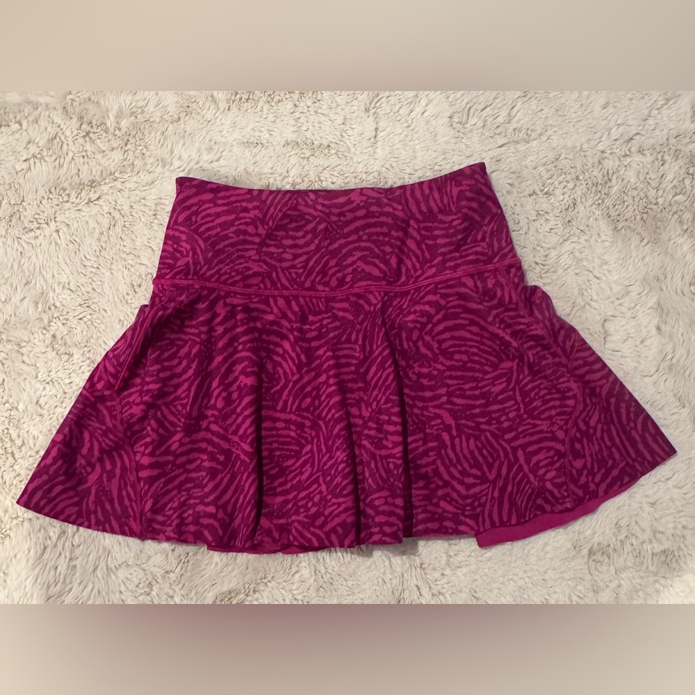 Athleta Fuchsia Patterned Skater Skirt